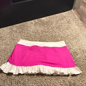 Jofit Pink and White Mini Skirt